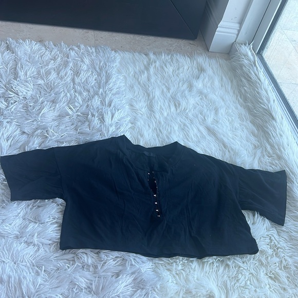 THE RANGE: Stark Jersey Bondage T-Shirt in size xs and in the color black - Picture 5 of 8